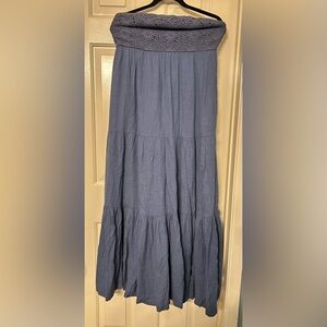 American Eagle blue Maxi dress sz L NWT